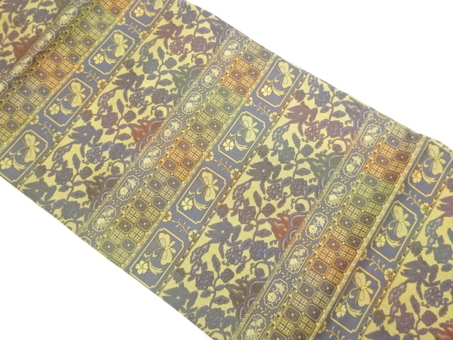 JAPANESE NAGOYA OBI / WOVEN BUTTERFLY